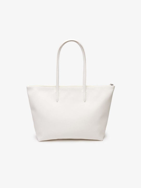 Lacoste L.12.12 Concept Zip Women's Shopper Shoulder Bag White