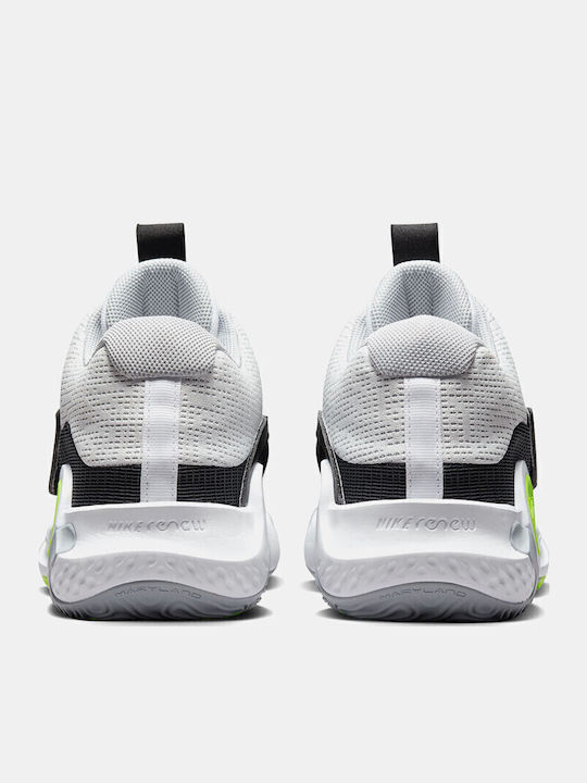 KD Trey 5 X High Basketball Shoes White / Volt / Black / Wolf Grey
