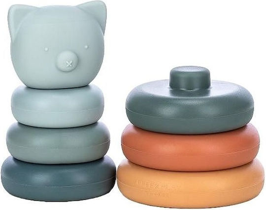 FreeOn Stacking Toy Tower Bear made of Silicone for 0++ Months