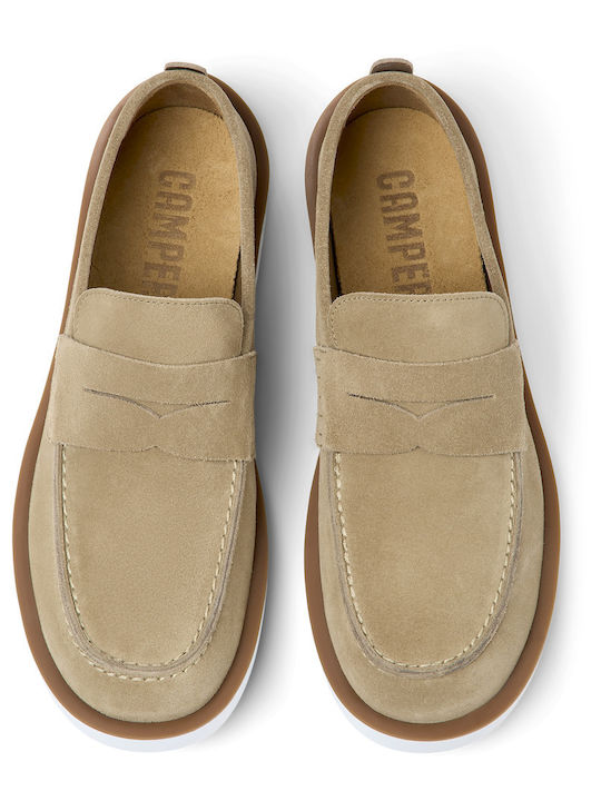 Wagon Suede Ανδρικά Μοκασίνια σε Μπεζ Χρώμα