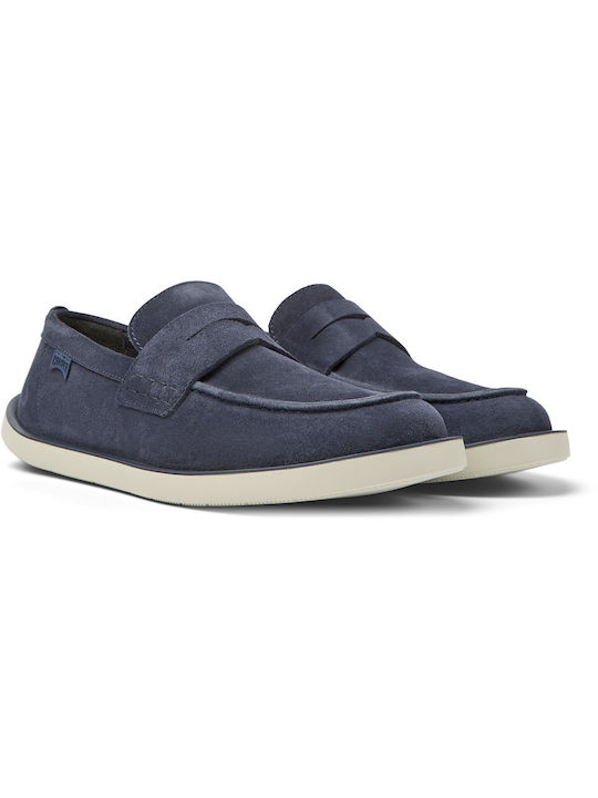 Camper Men's Suede Moccasins Blue