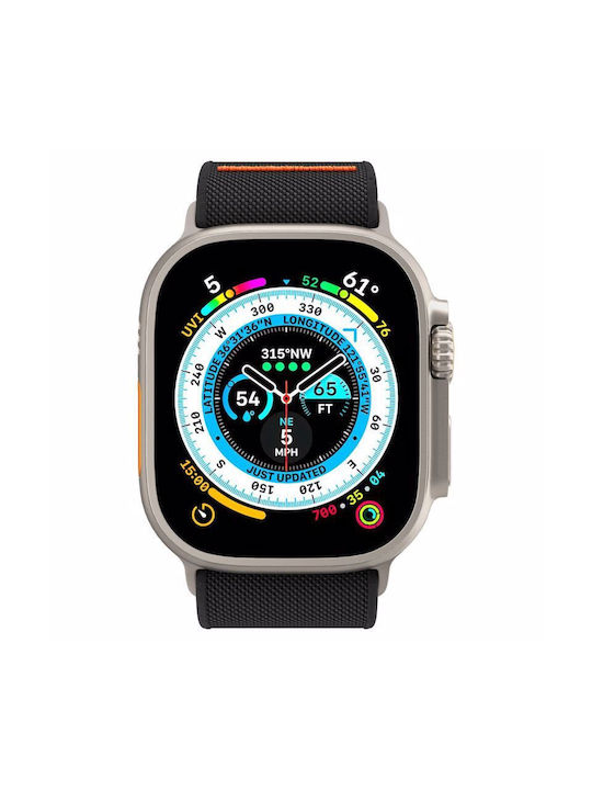 Spigen Lite Fit Ultra Текстилна Каишка Черна (Apple Watch 4/5/6/7/8/9/se/ultra)