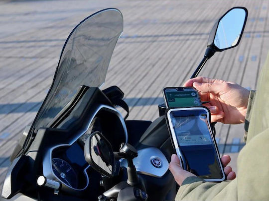 Shapeheart Halterung Telefon Motorrad mit Koffer für Lenkrad und Magnetfuß für Scooter 2XL