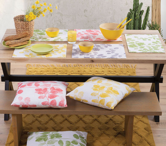 Nef-Nef Homeware Fabric Placemat Santika Green 33x48cm 033020