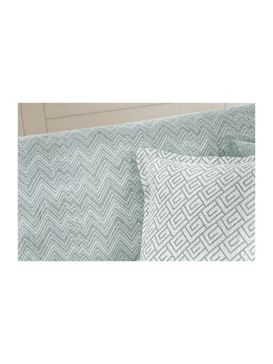 Guy Laroche Marvin Sesselüberwurf Zwei Seiten Chenille 180x150cm Meeresfarbe