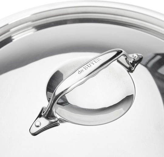 De Buyer Affinity Lid Steel Lid for Frying Pan and Pot made of Stainless Steel 20cm 3709.20N