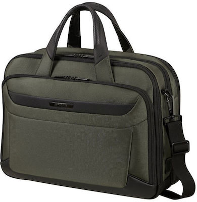 Samsonite Pro-DLX 6 Tasche Schulter / Handheld für Laptop 15.6" in Grün Farbe