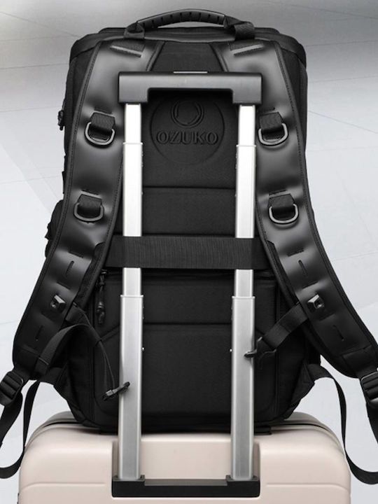 Ozuko 9617 Wasserdichte Rucksack für Laptop 15.6" in Schwarz Farbe