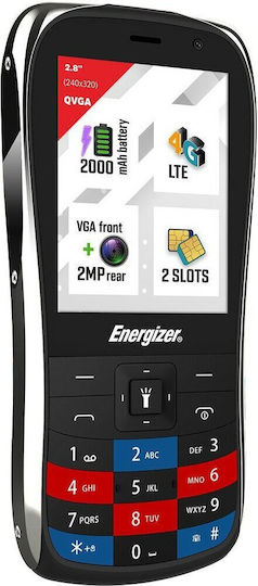 Energizer E284S Dual SIM Mobile with Buttons Black