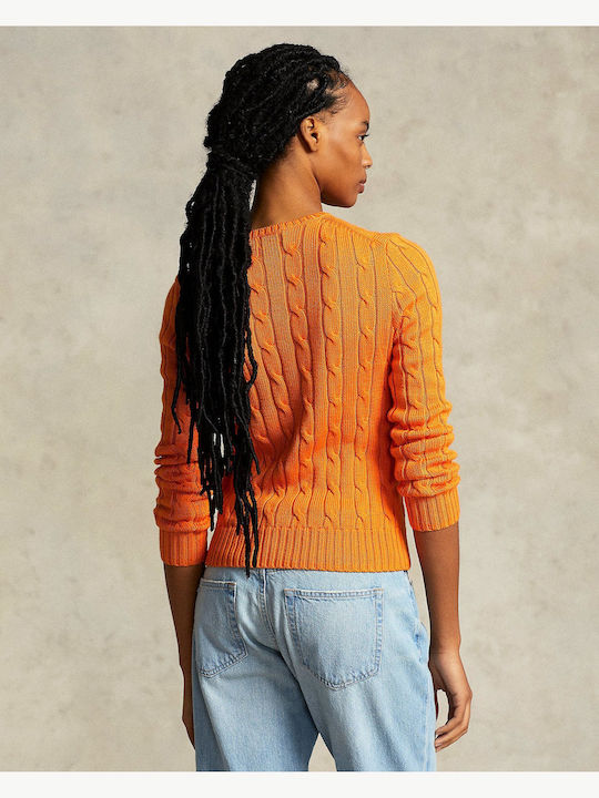 Ralph Lauren Women's Long Sleeve Pullover Cotton Orange