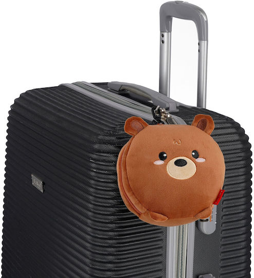 Legami Milano My Travel Buddy Travel Set Pillow and Mask for Kids 16x16cm Brown