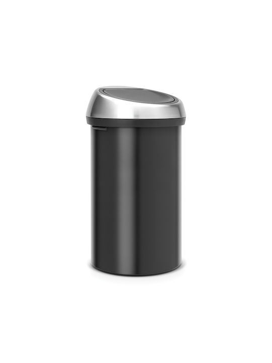 Brabantia Stainless Steel Waste Bin 60lt Black