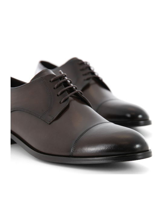 Δερμάτινα Ανδρικά Σκαρπίνια Dark Brown