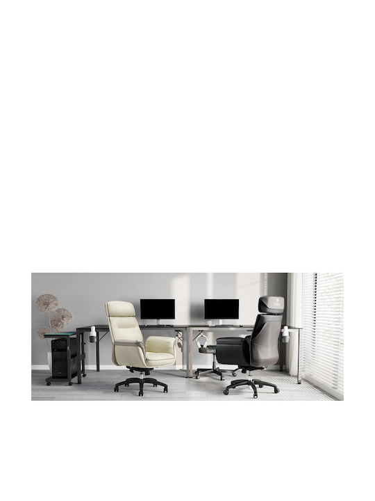 Reclining Office Chair with Fixed Arms Black Eureka Ergonomic