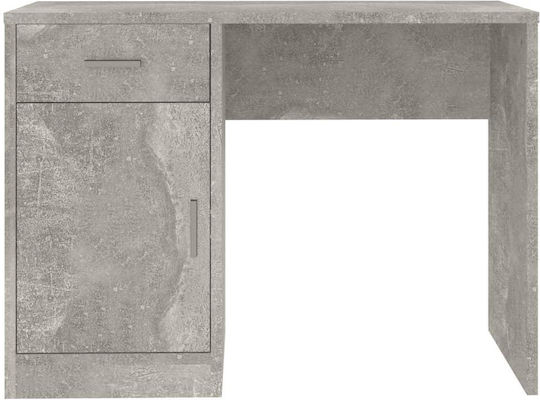 Γραφείο Ξύλινο Γκρι Σκυροδέματος 100x40x73εκ.