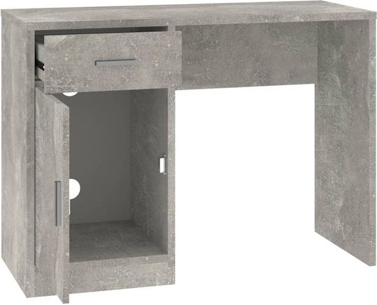 Γραφείο Ξύλινο Γκρι Σκυροδέματος 100x40x73εκ.