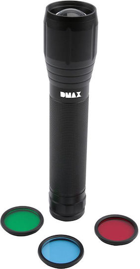 DMAX Flashlight LED IP44 with Maximum Brightness 1500lm TLG 901 Black