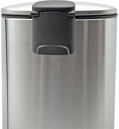 Ankor Inox Bathroom Basket Soft Close 5lt Silver
