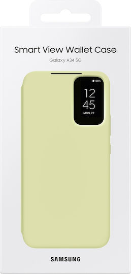 Samsung Smart View Wallet Lime (Galaxy A34)