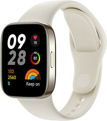 Xiaomi Redmi Watch 3 Αδιάβροχο με Παλμογράφο (Ivory)