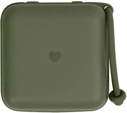 Bibs Pacifier Case Made of Green Plastic