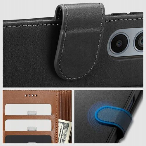 Tech-Protect Wallet Synthetic Leather Black (Galaxy A14)