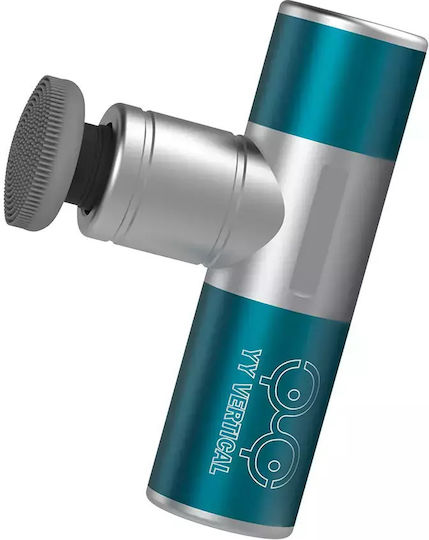 YY Vertical Shock Mini Gun Massage for the Body with Vibration Blue
