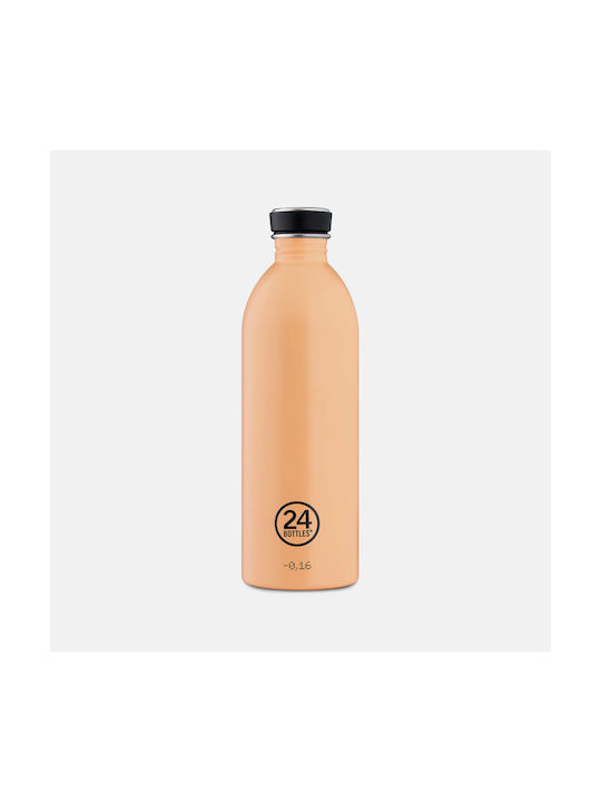 24Bottles Urban Ανοξείδωτο Παγούρι 500ml Πορτοκαλί Peach