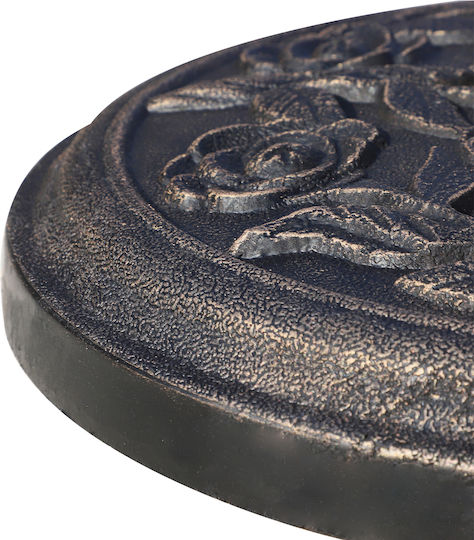 Outsunny Umbrella Stand made of Metal Black Velvet-Black Metal 45.5x45.5x31.5cm
