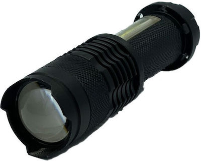 Rechargeable Flashlight LED Waterproof Dual Function with Maximum Brightness 800lm