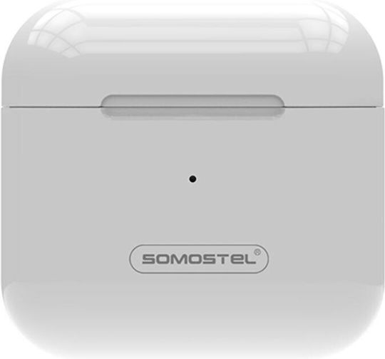 Somostel PRO4 In-Ear Bluetooth-Freisprecheinrichtung Kopfhörer mit Ladeetui Weiß