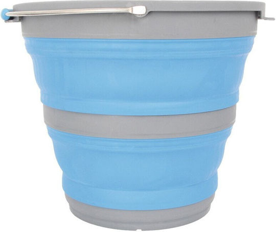 OZtrail Foldable Mop Bucket Plastic Pop Up Capacity 10lt Blue