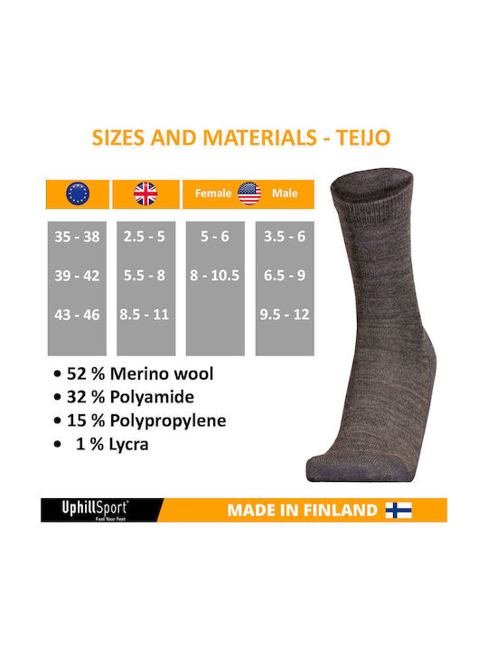 Uphillsport Teijo Чорапи за Трекинг Черни 1 чифт