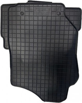 Cik Set of Front and Rear Mats 4pcs from Carpet for Peugeot 107 Toyota Aygo Citroen C1 Black