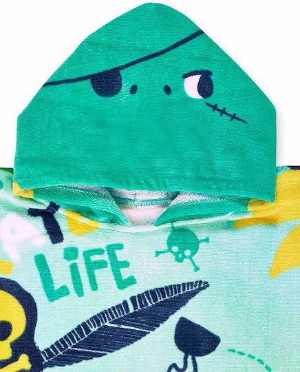 Tuc Tuc Poncho de plajă pentru copii Verde 61 x 61cm.