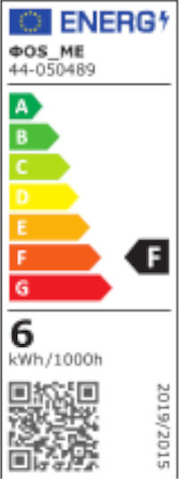 Fos me Λάμπα LED 6W για Ντουί GU10 και Σχήμα PAR16 Θερμό Λευκό 450lm Dimmable