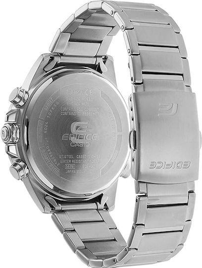 Casio Edifice ECB-30D-1AEF Stainless Steel 52mm Waterproof Smartwatch (Silver)