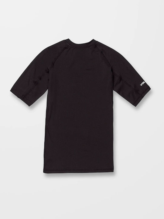 Volcom Solid SS 50+ Kurzärmelig Sonnenschutzshirt Schwarz