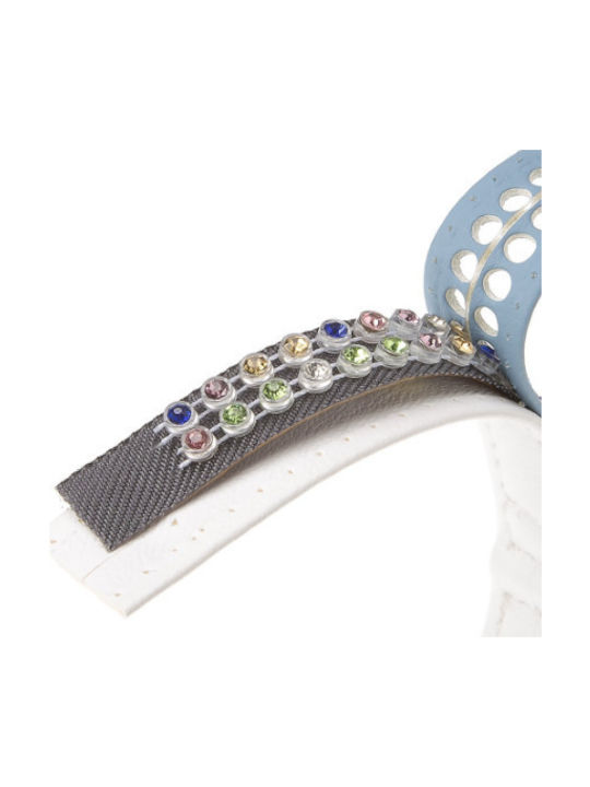 Ferplast Lux C Dog Collar Leather in Blue color 12mm x 22cm