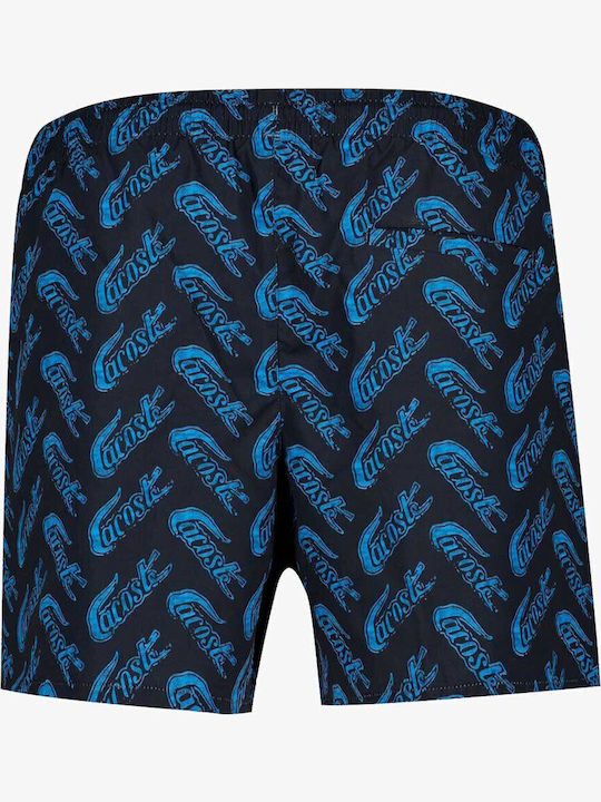 Men's Swimwear Shorts Navy Blue with Patterns