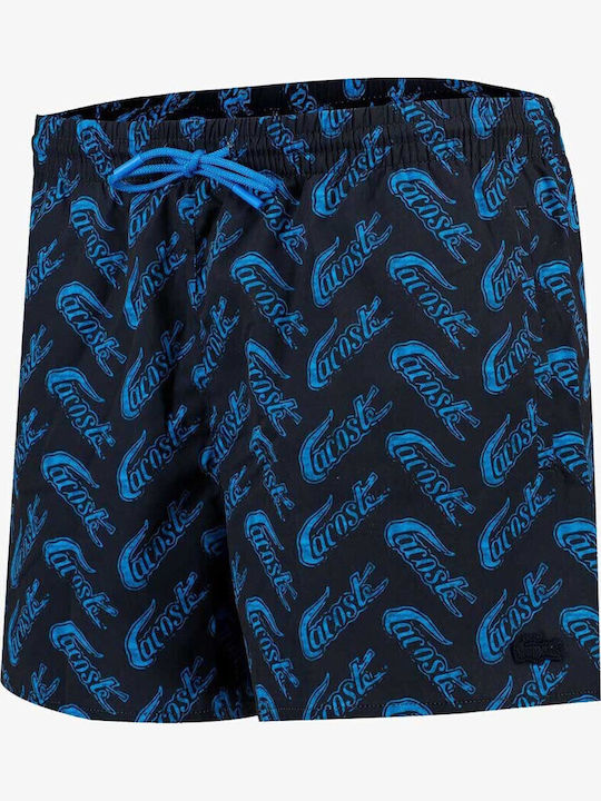 Men's Swimwear Shorts Navy Blue with Patterns