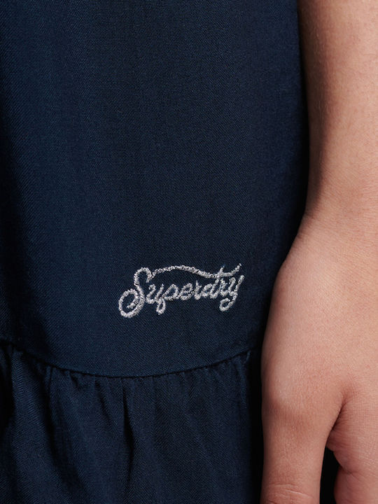 Sommer Mini Kleid Marineblau