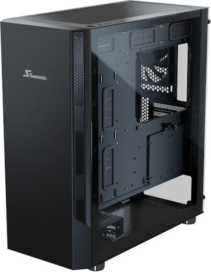 Seasonic Arch Q503 750 Watt Gaming Midi Tower Computer Case with Side Window Black