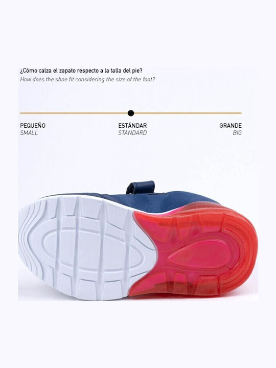 Spiderman Παιδικά Sneakers με Σκρατς & Φωτάκια Μπλε