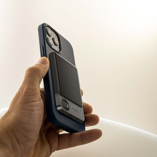 V-TAC MagSafe Power Bank 5000mAh 20W με Θύρα USB-C Σκούρο Γκρι