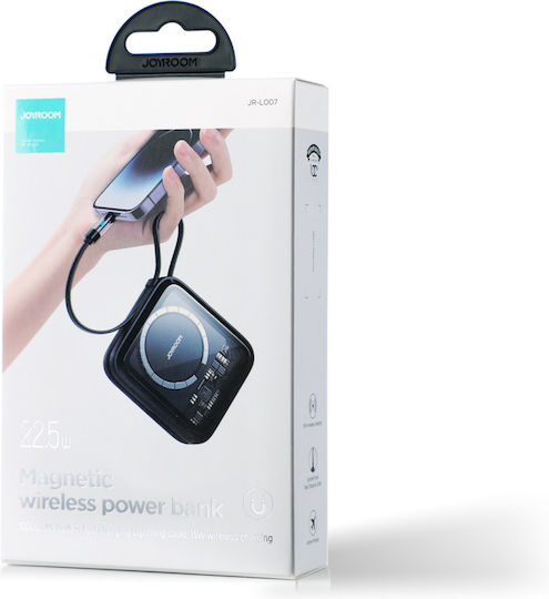 Joyroom Icy Series JR-L007 Power Bank 10000mAh 22.5W με Θύρα USB-A και Θύρα USB-C Μαύρο