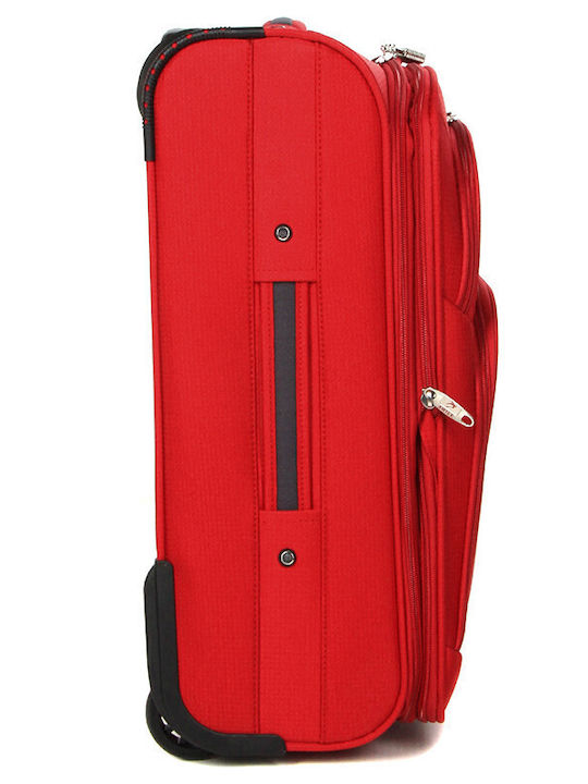 Airtex Paris Βαλίτσα Ταξιδίου Καμπίνας Υφασμάτινη Κόκκινη με 2 Ρόδες Ύψους 35εκ.