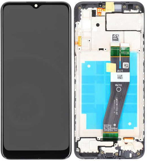 Samsung Screen OLED with Touch Mechanism and Frame for SM-A037G (Black)
