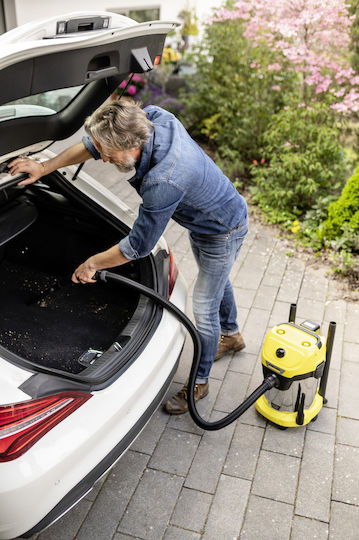 Karcher WD 3-18 S Vacuum Wet / Dry 225W with Plastic Bin 17lt