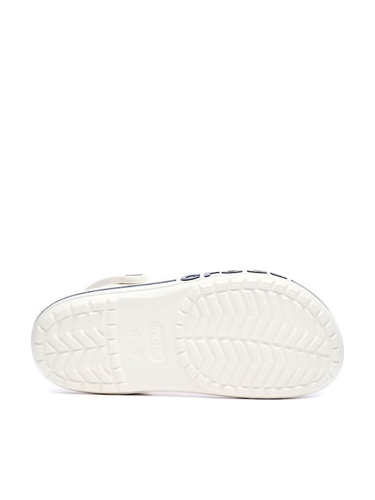 Crocs Bayaband Femei Sabot Albe